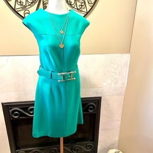 New Milly Women Kelly Green Sleeveless Dress SZ 8